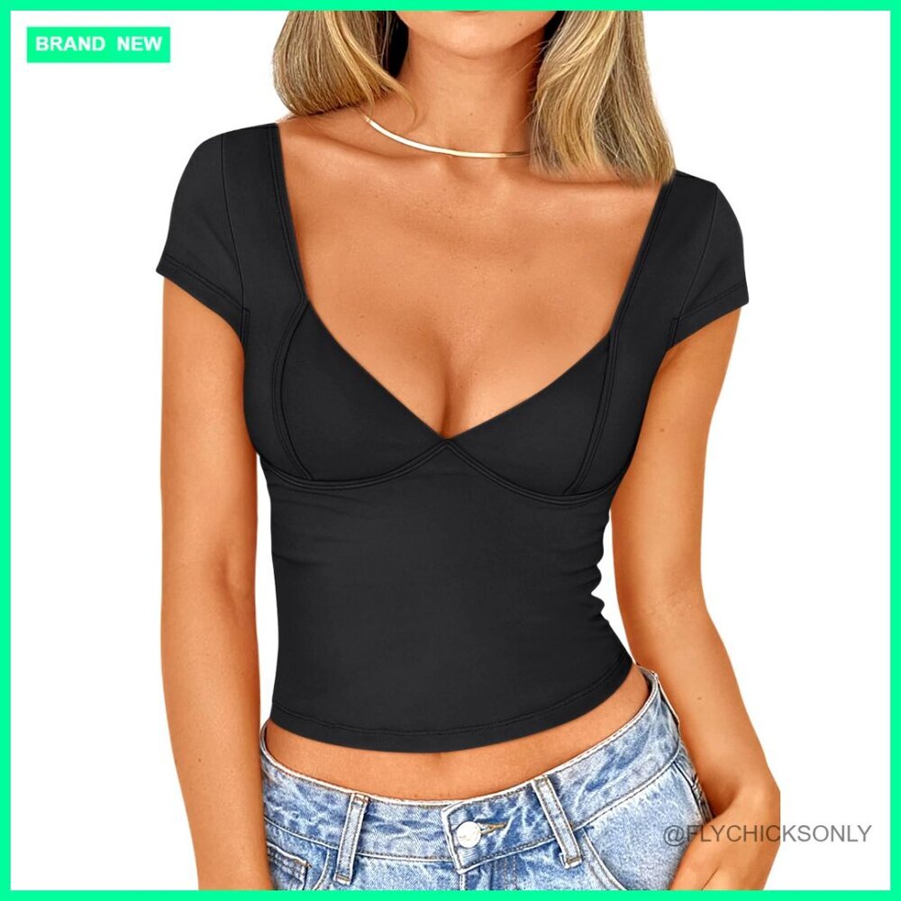Sexy Backless V-Neck Slim Fit Tank Top Summer Y2K Going Out